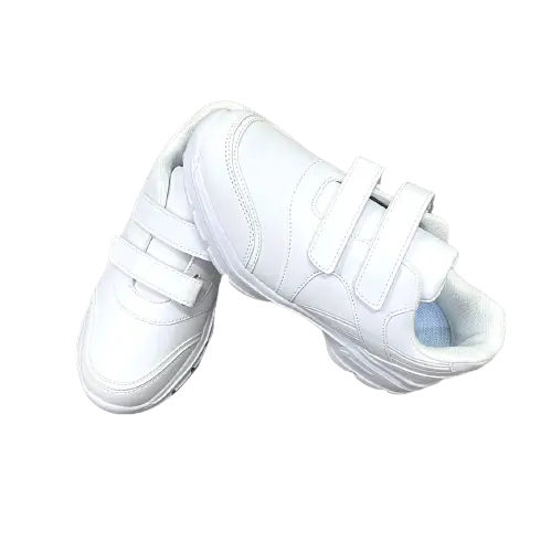 GENU WHITE VELCRO SHOES