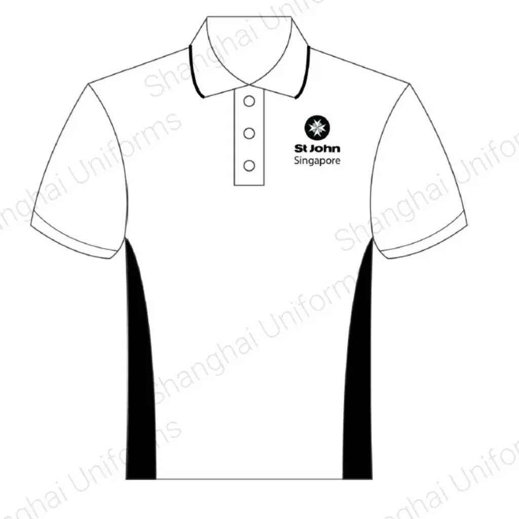 SJAB WHITE CORPORATE POLO (SOUTHWEST EMBROIDERY)