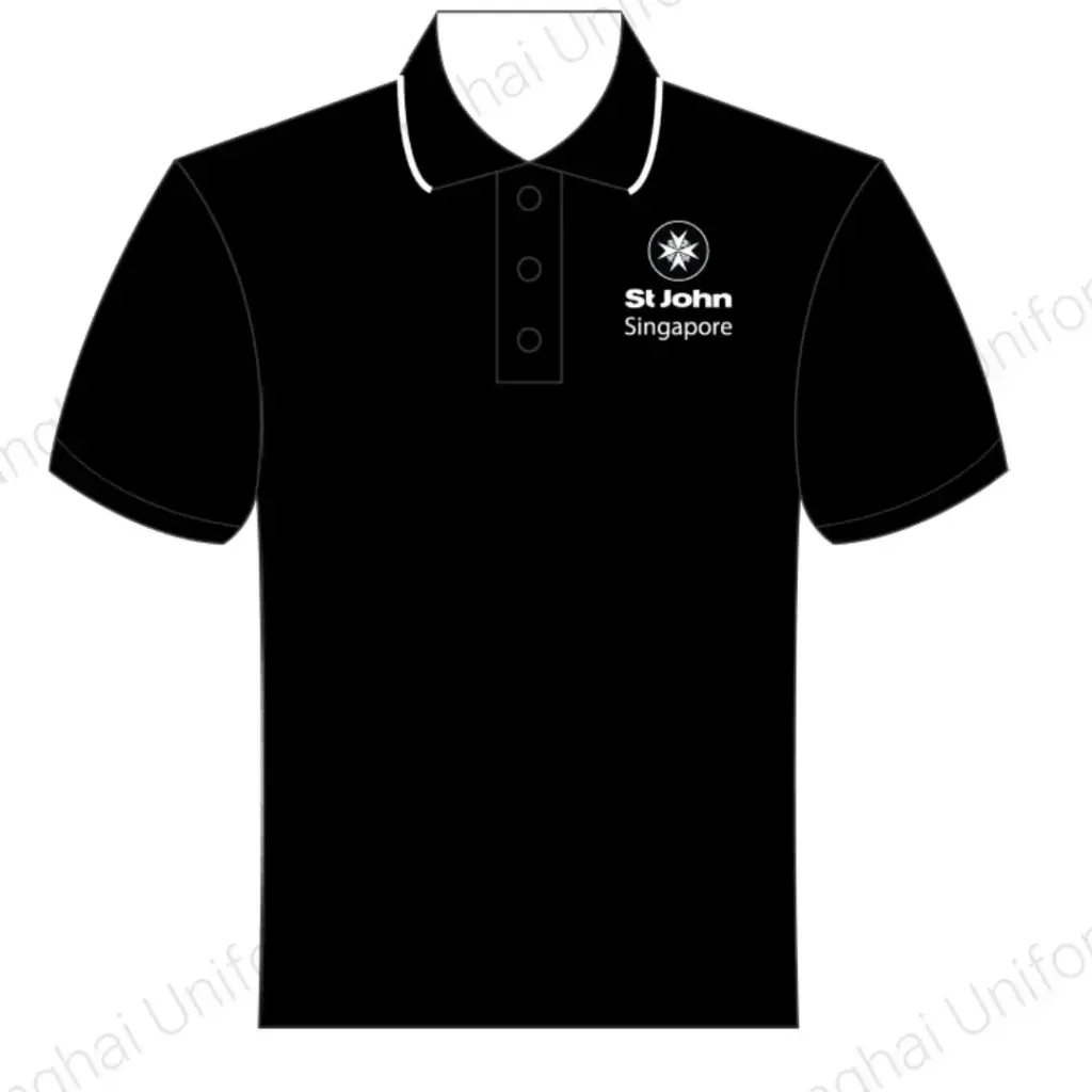 SJAB BLACK CORPORATE POLO (EAST EMBROIDERY) 